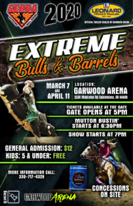 CANCELLED: SEBRA Bulls & Barrels @ Garwood Arena